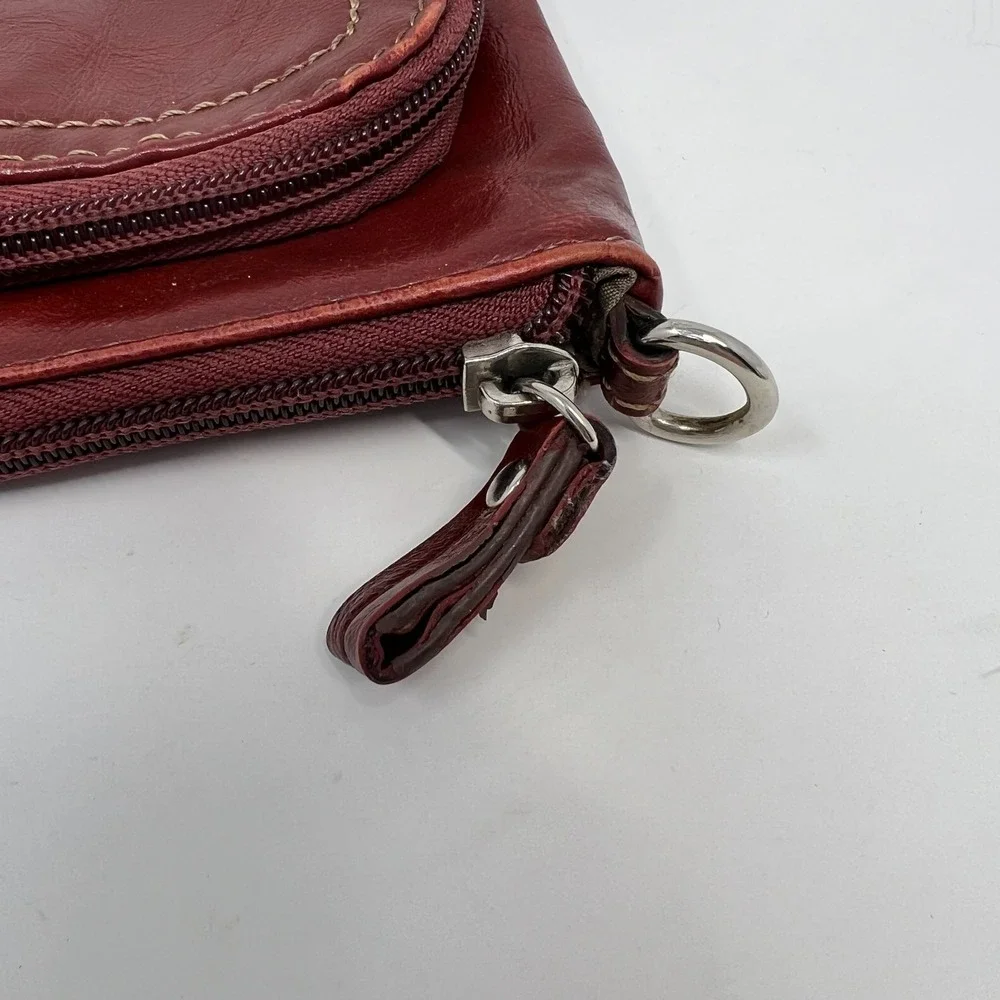 RELIC Small Leather Red Crossbody‎ Clutch Purse **NO strap